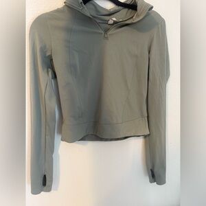 Women's Olive Green Long Sleeve workout top
